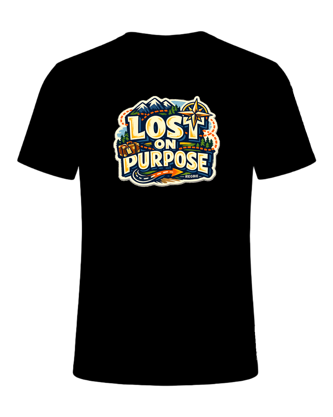Lost On Purpose Tee — Black