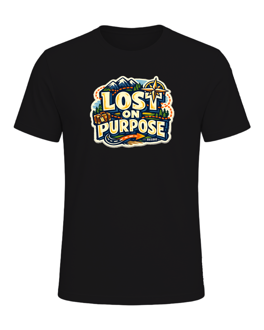 Lost On Purpose Tee — Dark Grey Heather