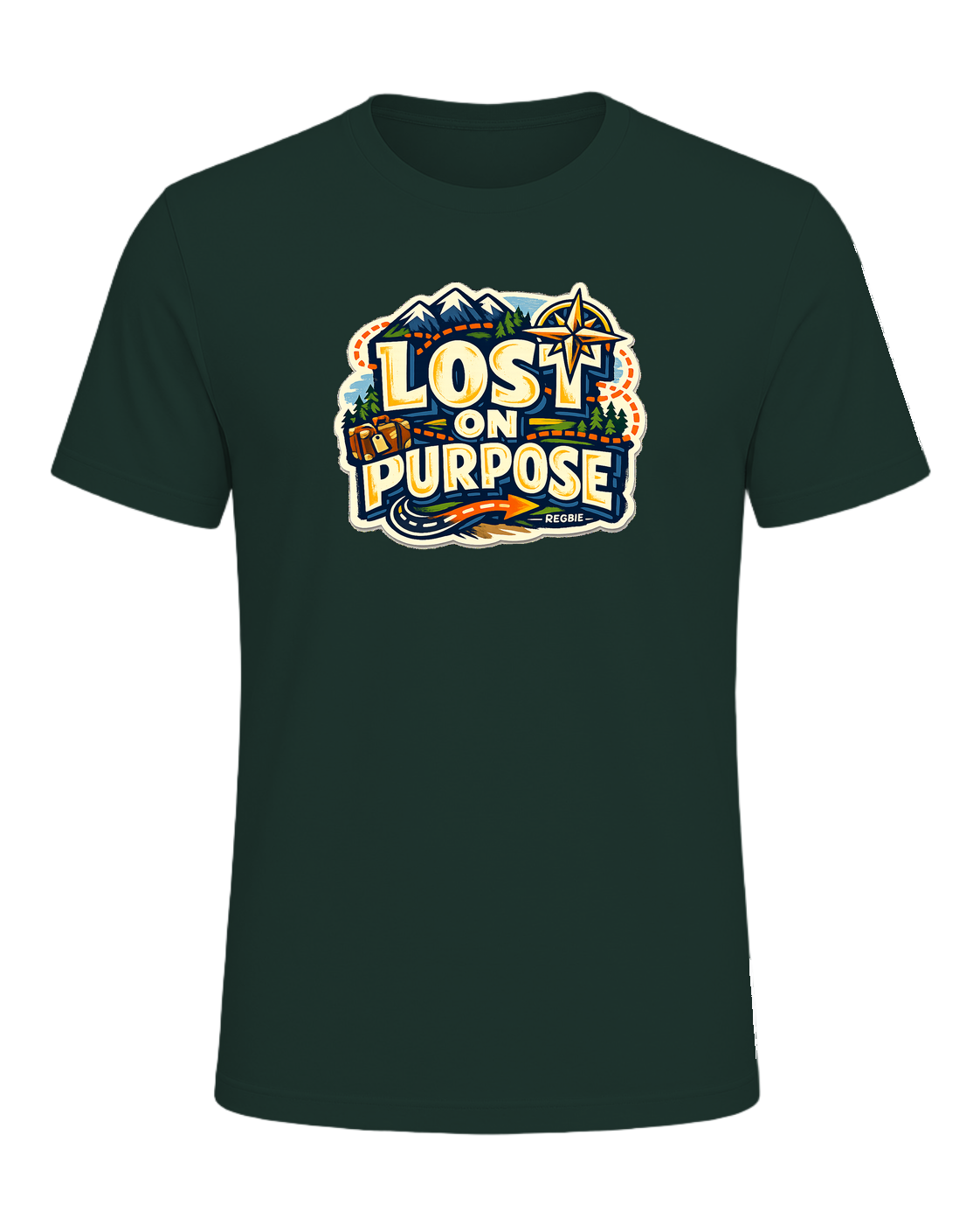 Lost On Purpose Tee — Forest