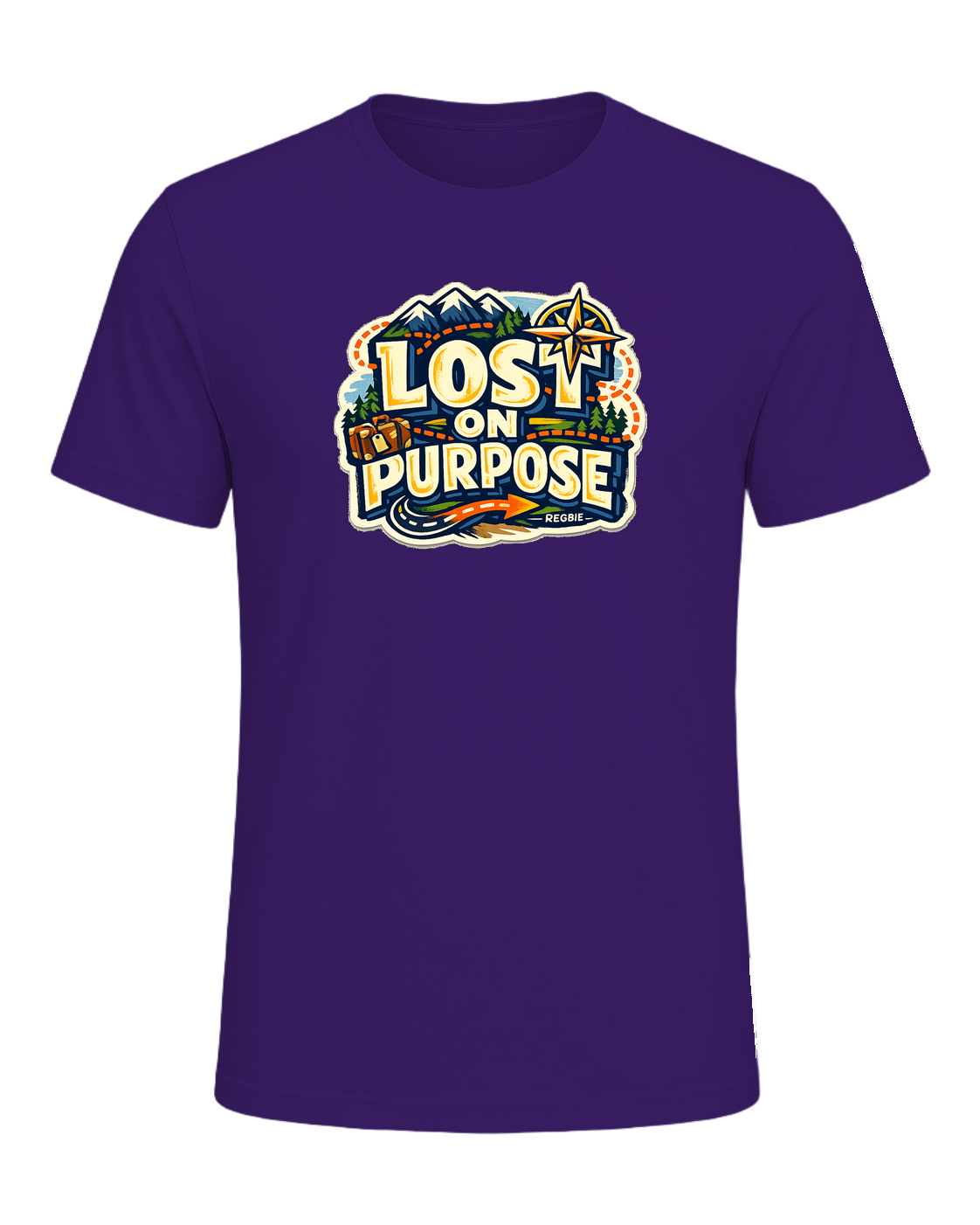 Lost On Purpose Tee — Team Purple