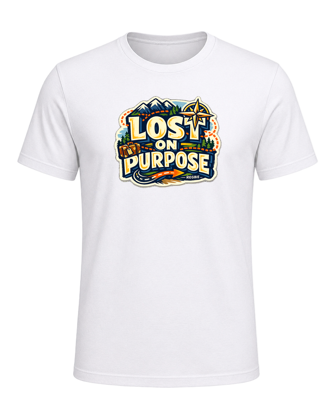 Lost On Purpose Tee — White