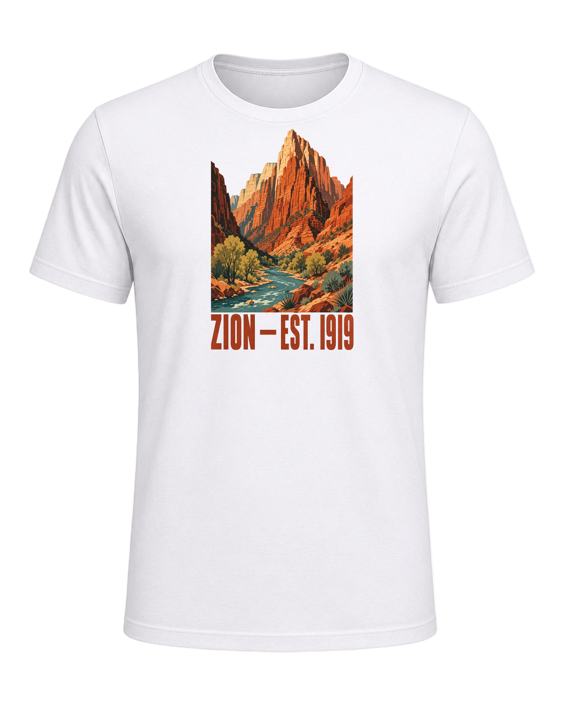 National Park Specific (WPA Style) — White