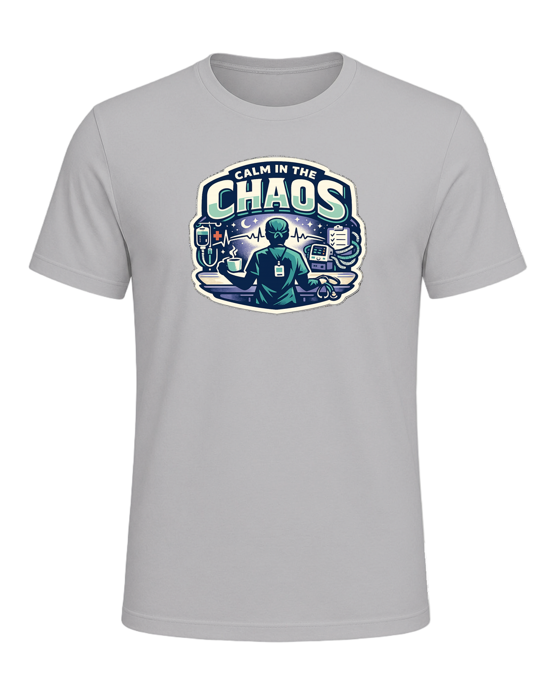 Calm In The Chaos Tee — Athletic Heather
