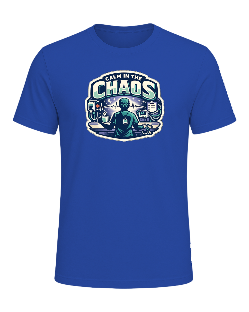 Calm In The Chaos Tee — True Royal