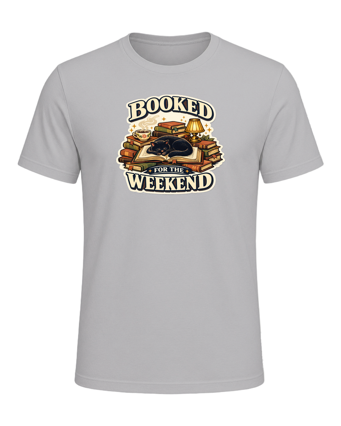 Booked For The Weekend Tee — Athletic Heather