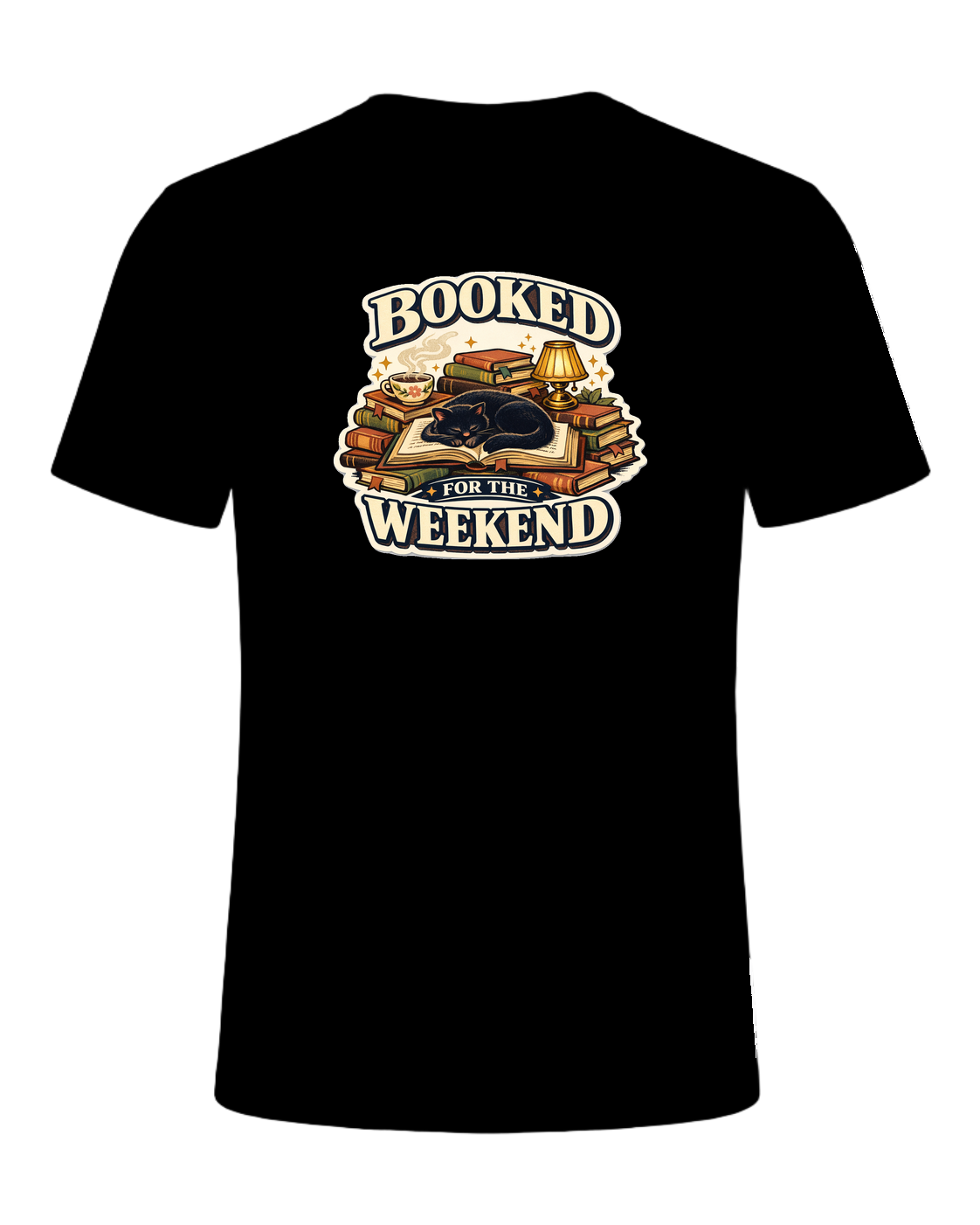 Booked For The Weekend Tee — Black