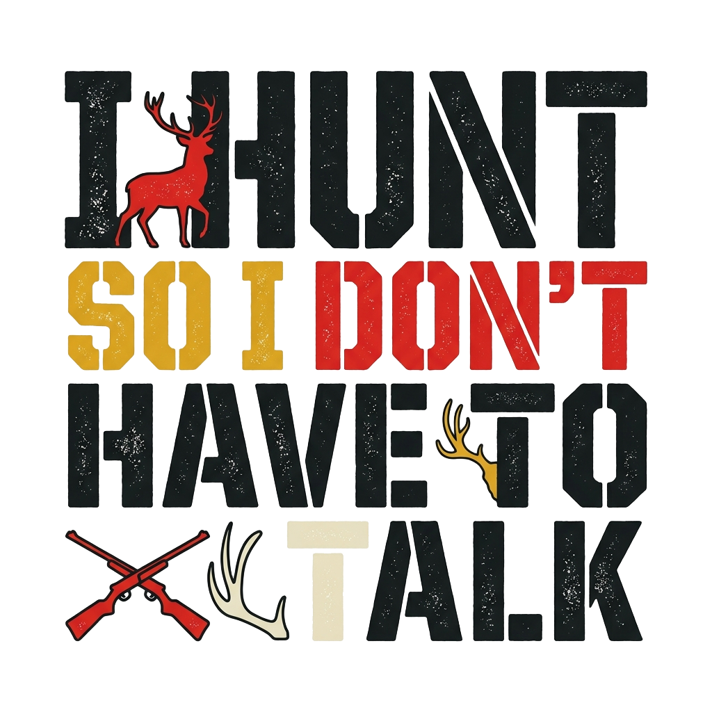 I HUNT SO I DON'T HAVE TO TALK