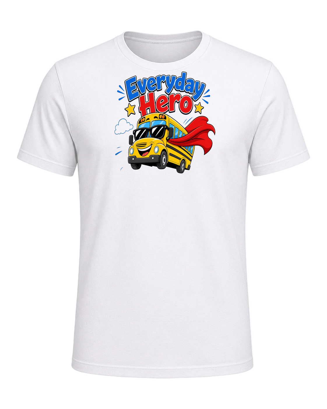 School Bus Driver — White
