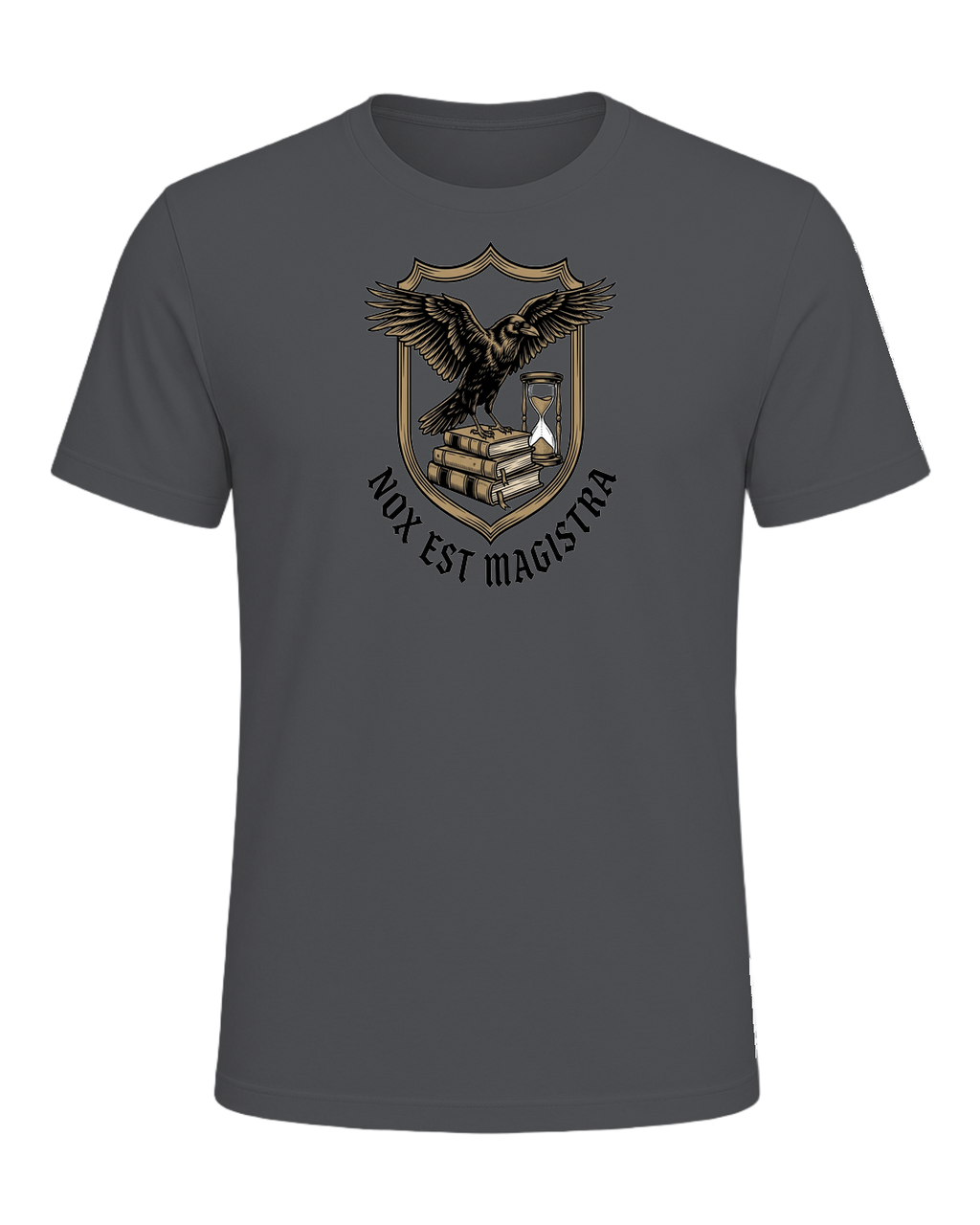 Latin Motto Crest — Asphalt