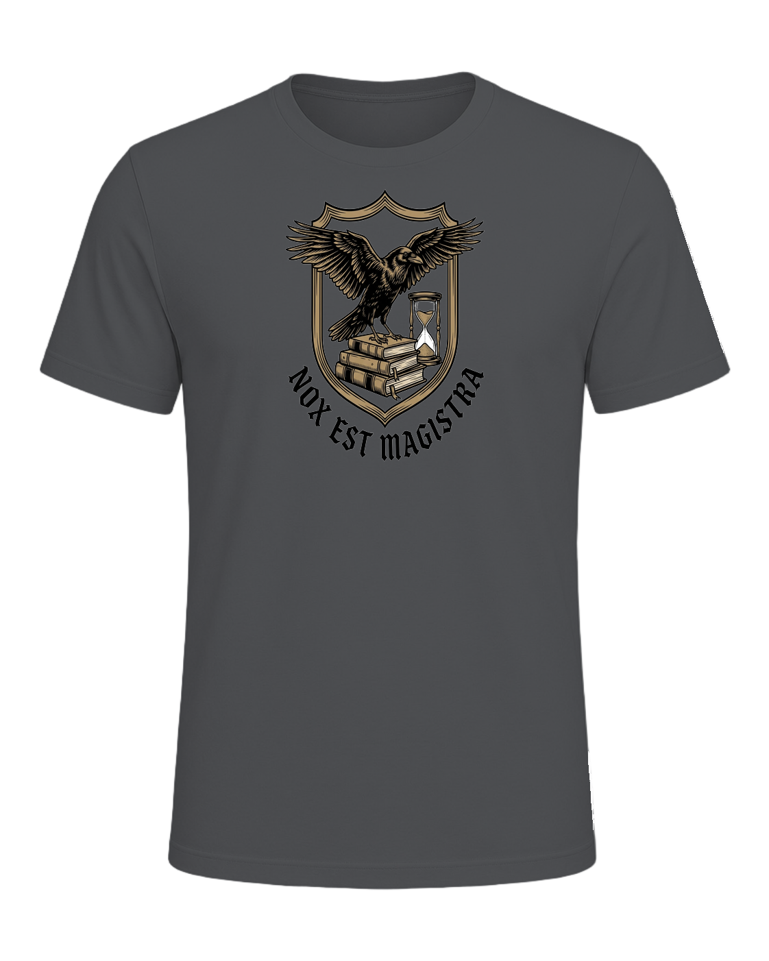 Latin Motto Crest — Asphalt