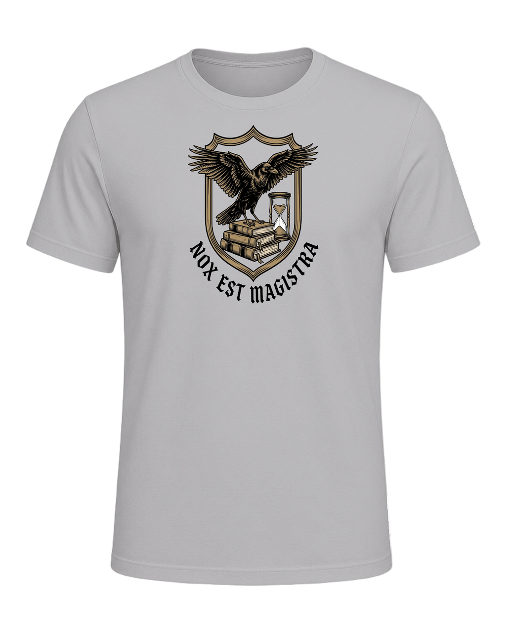 Latin Motto Crest — Athletic Heather
