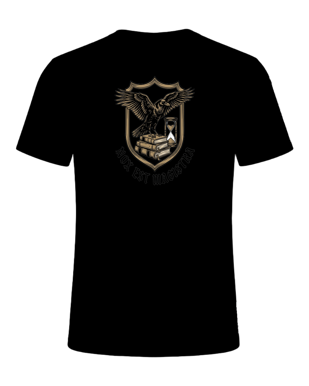 Latin Motto Crest — Black