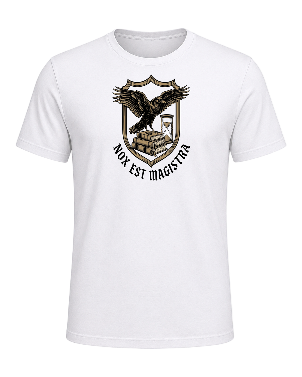 Latin Motto Crest — White