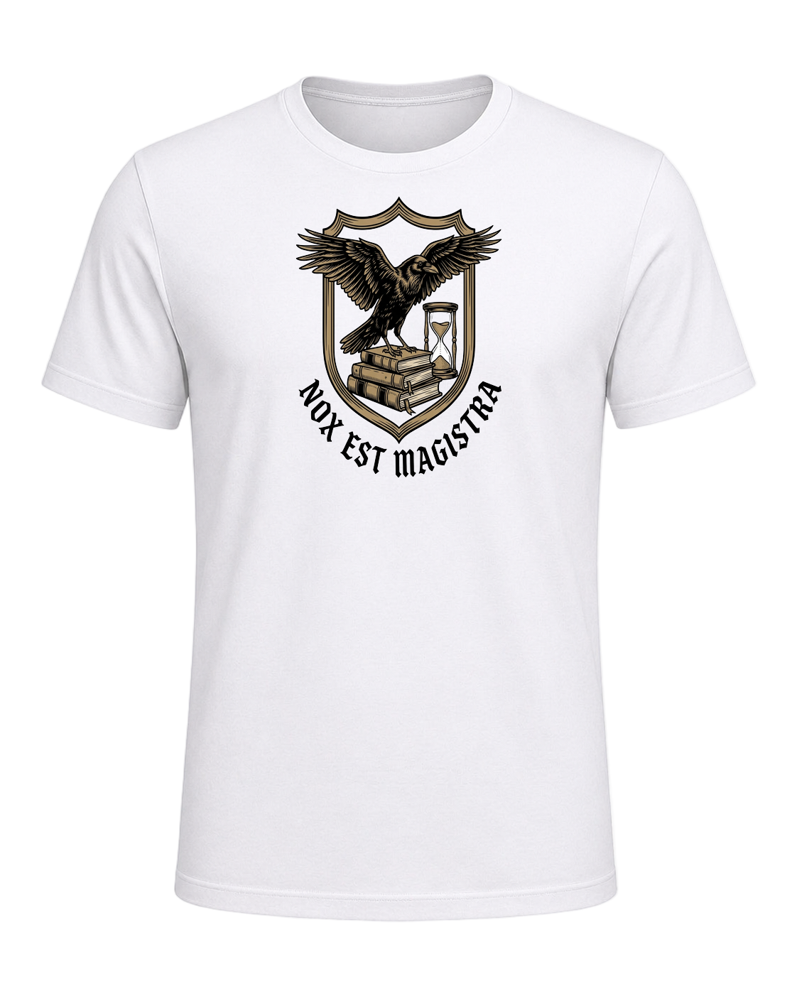 Latin Motto Crest — White