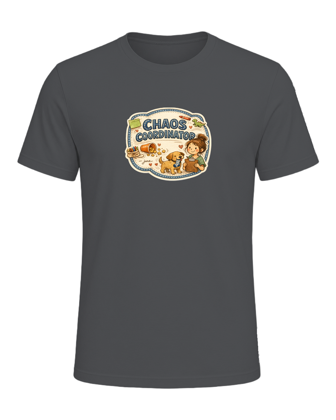 Chaos Coordinator Tee — Asphalt