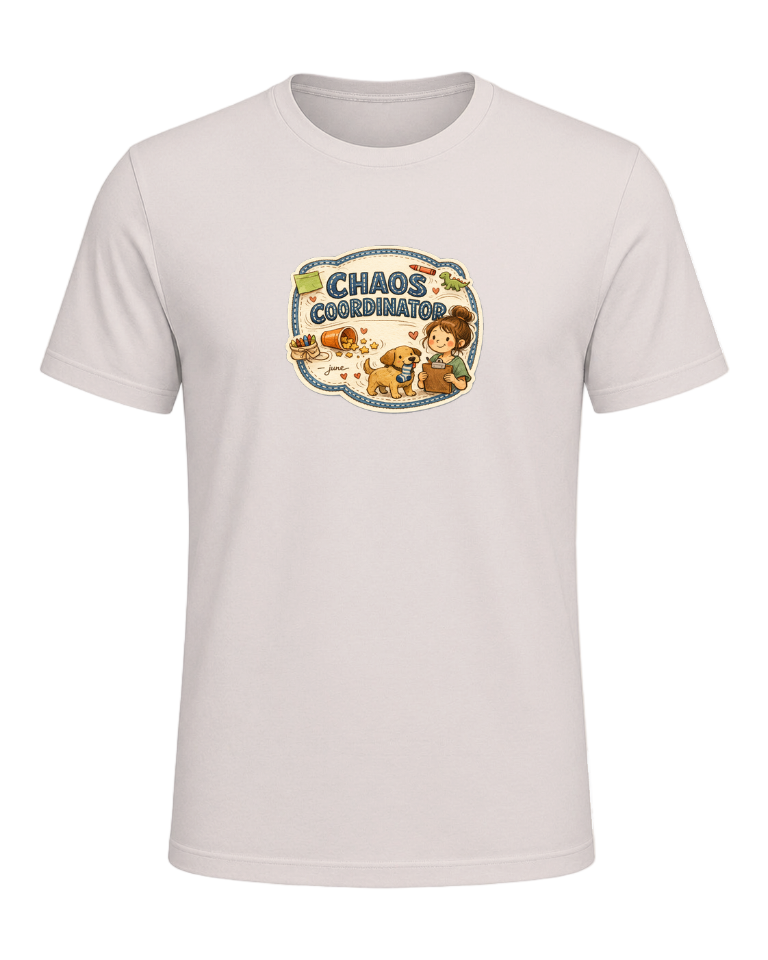 Chaos Coordinator Tee — Heather Dust
