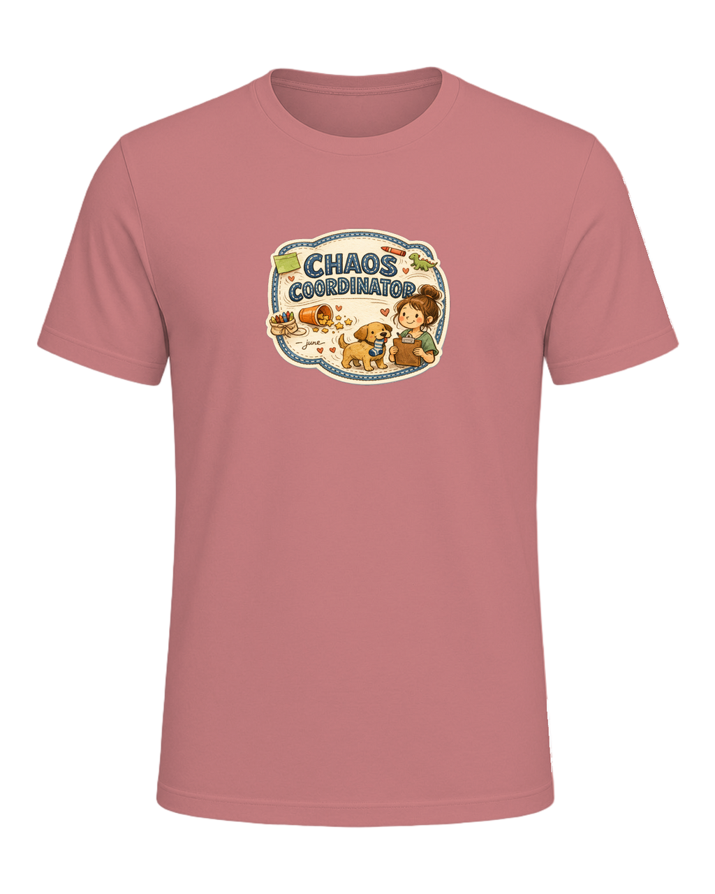 Chaos Coordinator Tee — Heather Mauve