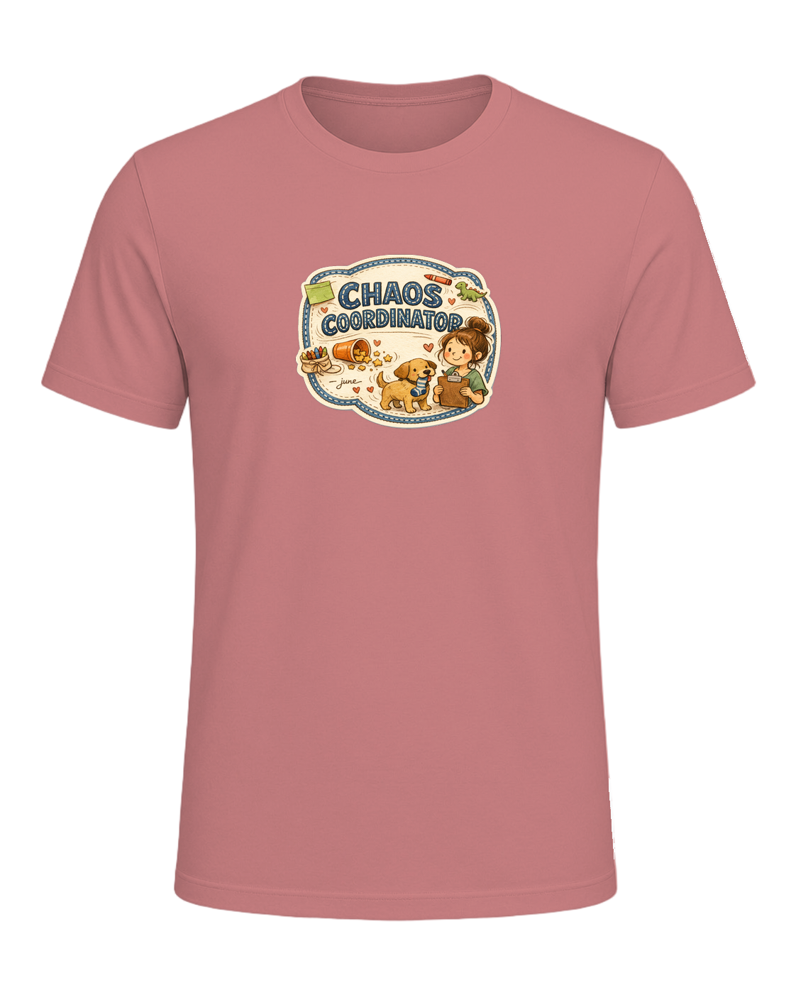 Chaos Coordinator Tee — Heather Mauve