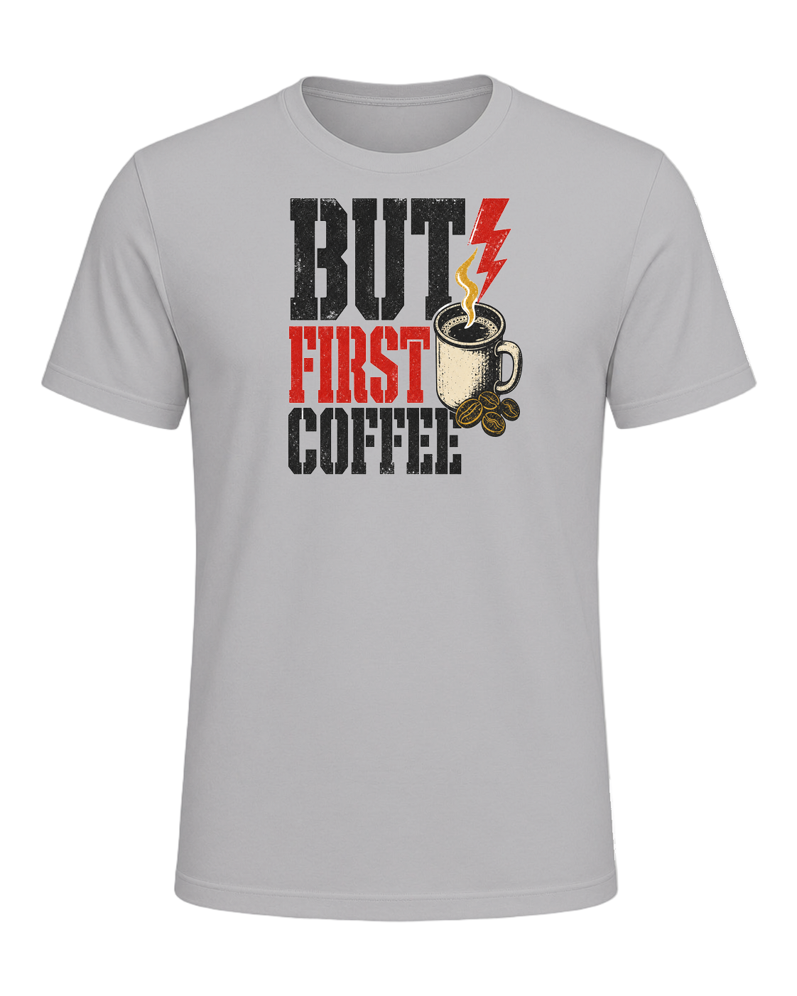 BUT FIRST COFFEE — Athletic Heather