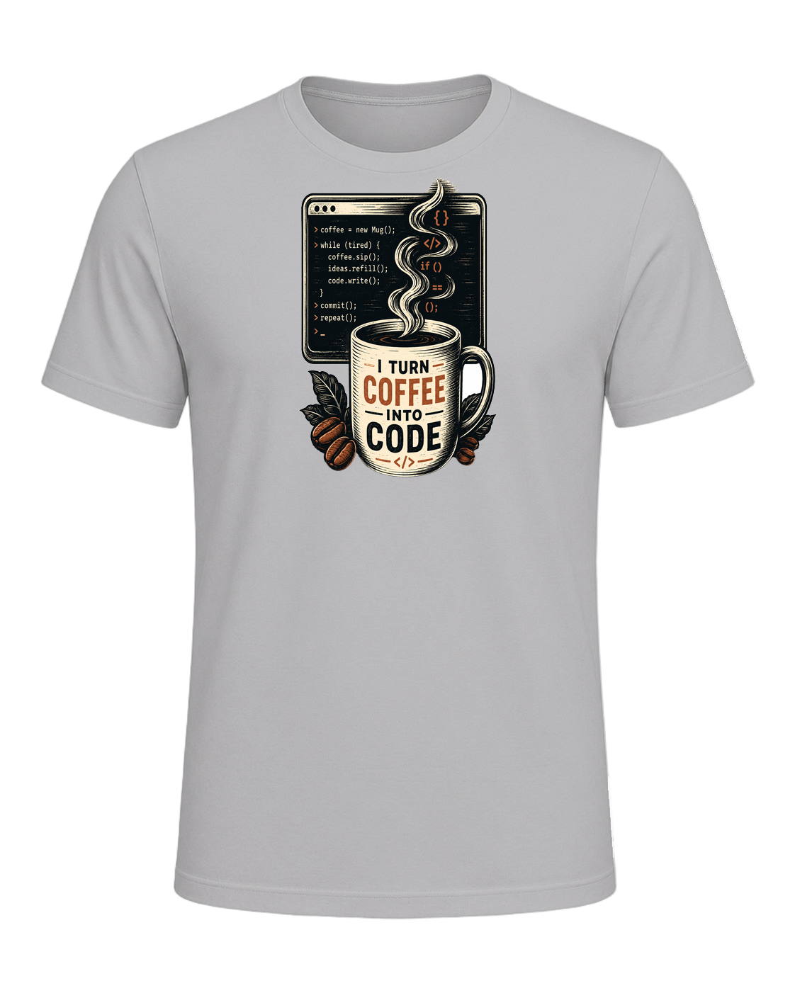 Coffee + Programmer — Athletic Heather
