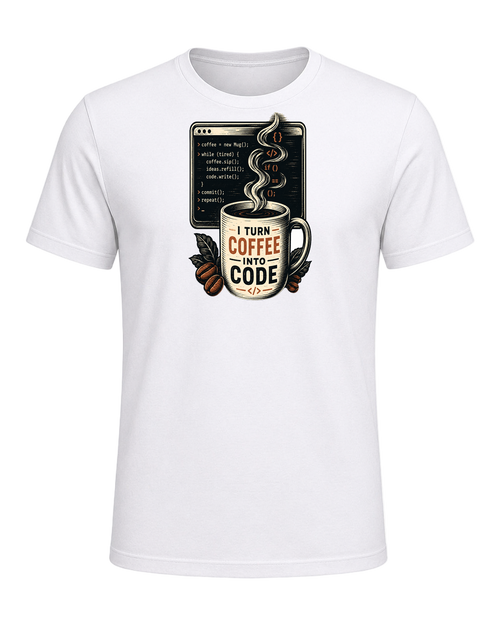 Coffee + Programmer — White