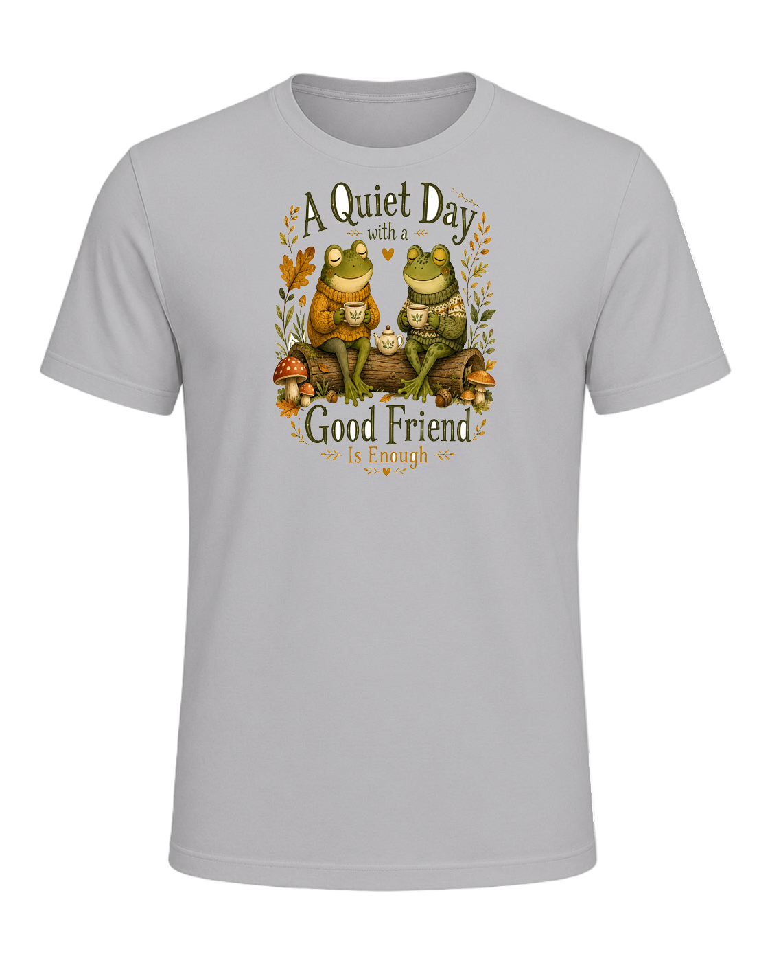 Cozy Frog Friends — Athletic Heather