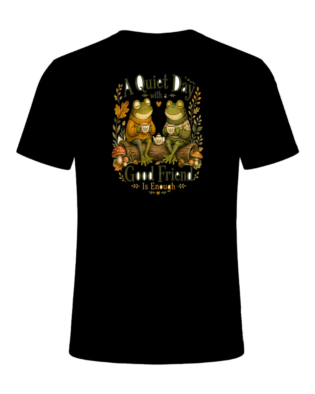 Cozy Frog Friends — Black