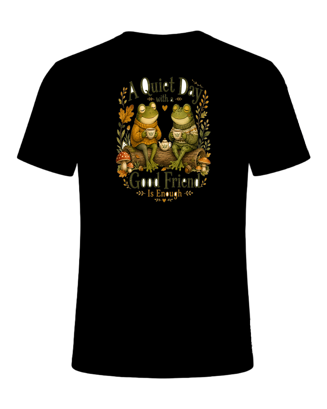 Cozy Frog Friends — Black