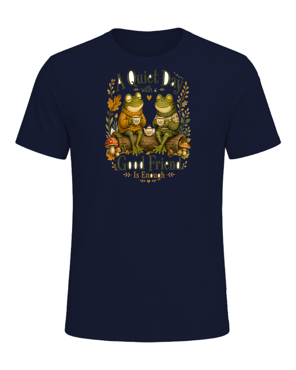 Cozy Frog Friends — Navy