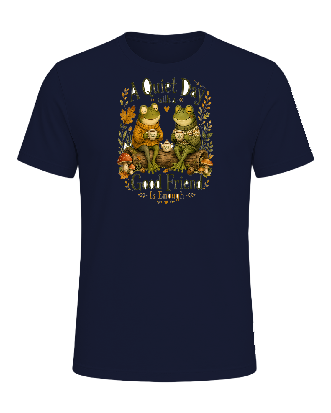 Cozy Frog Friends — Navy