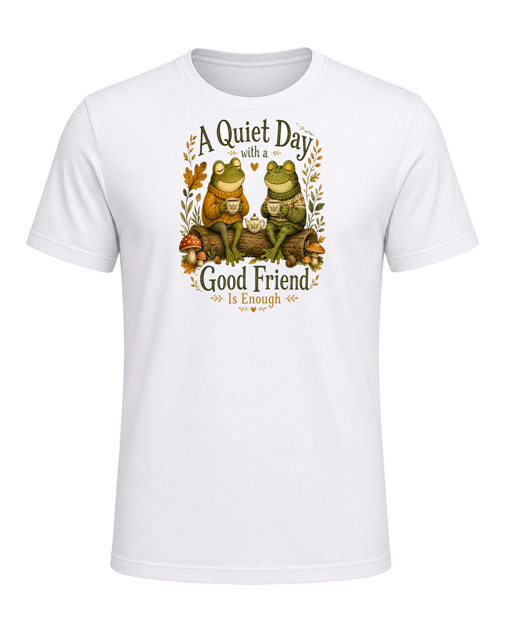 Cozy Frog Friends — White