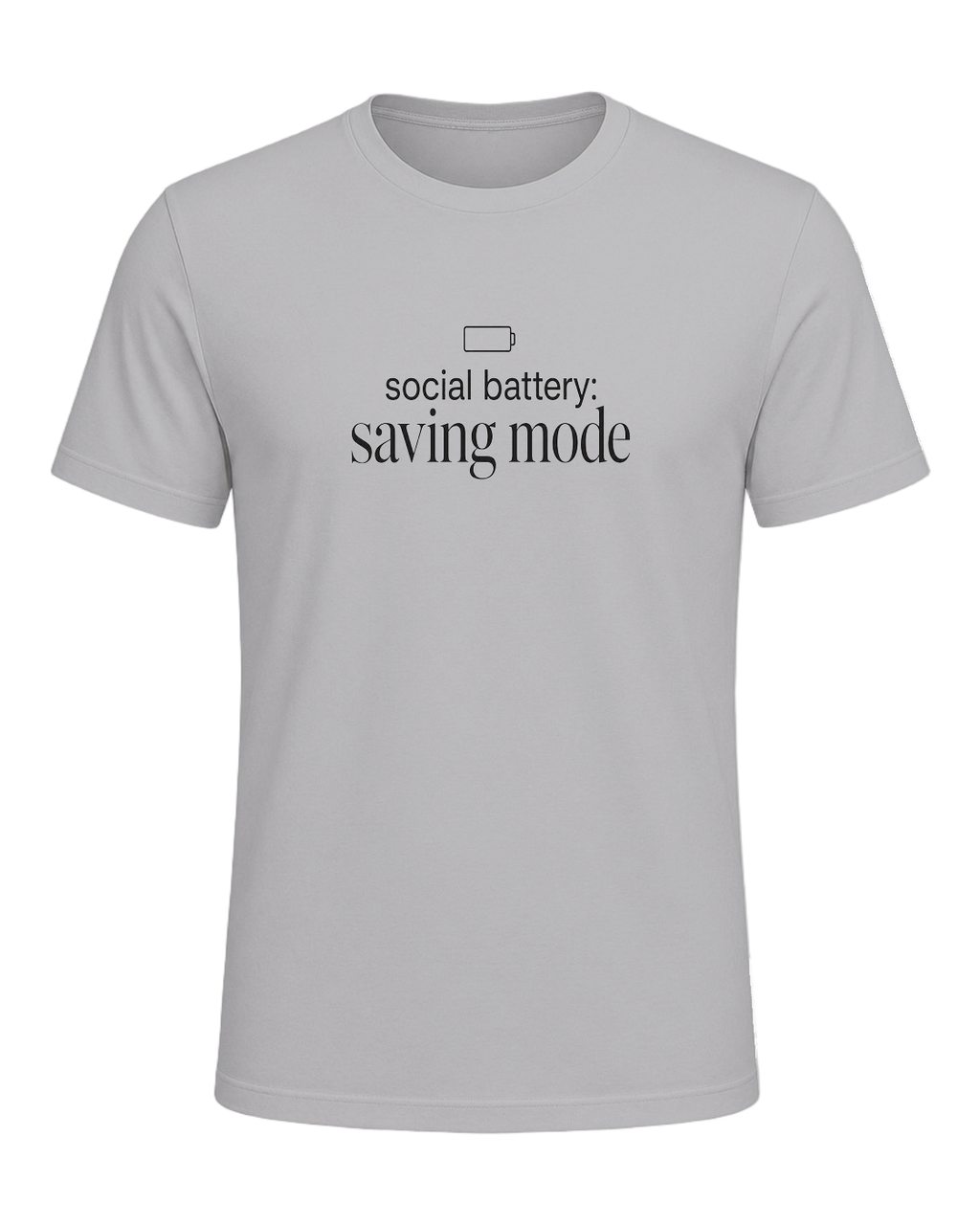 social battery: saving mode — Athletic Heather