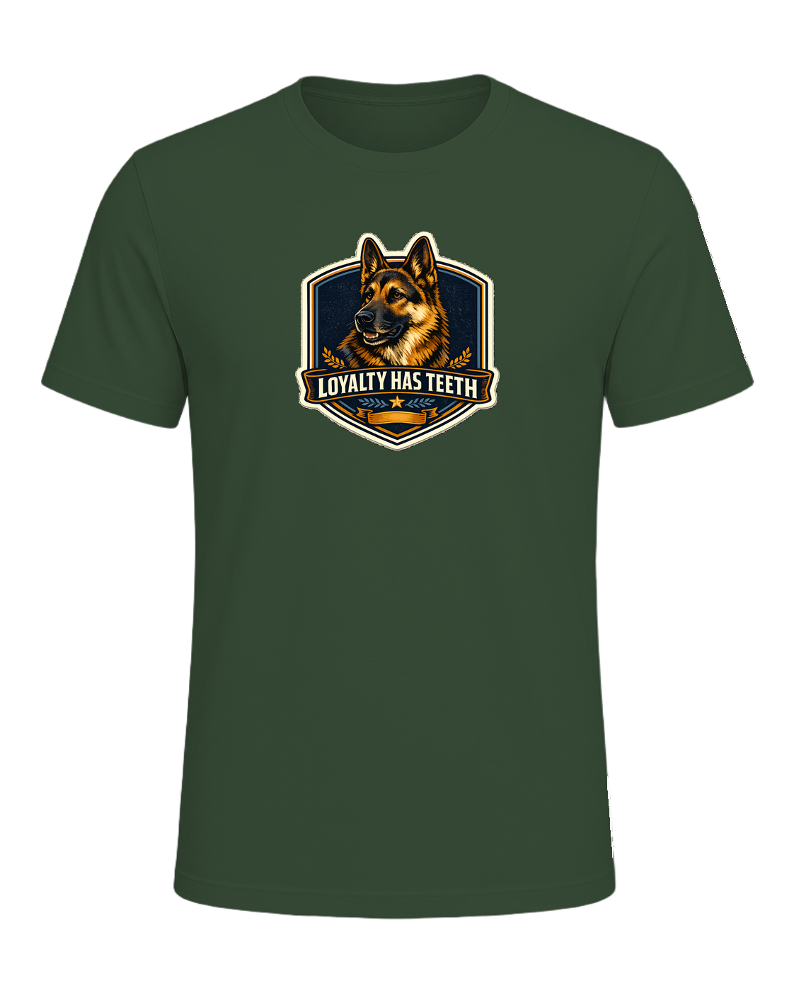Loyalty Has Teeth Tee — Heather Forest