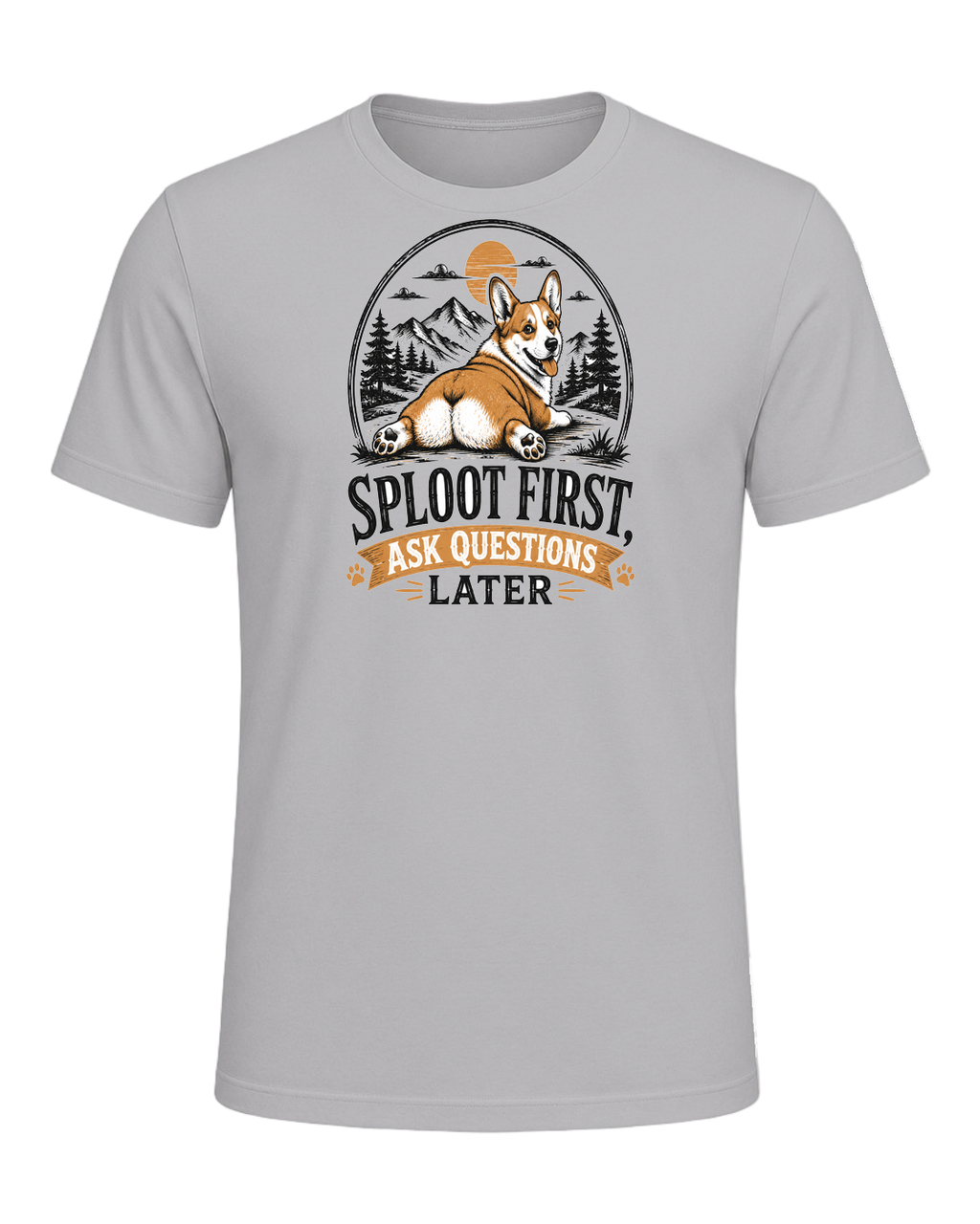 Sploot First, Ask Questions Later — Athletic Heather