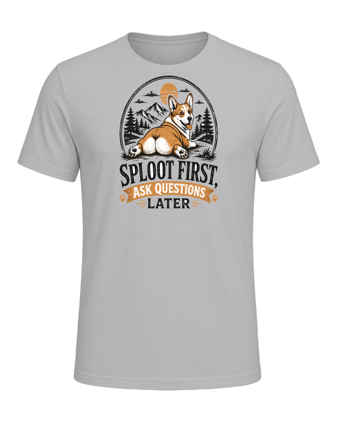 Sploot First, Ask Questions Later — Athletic Heather