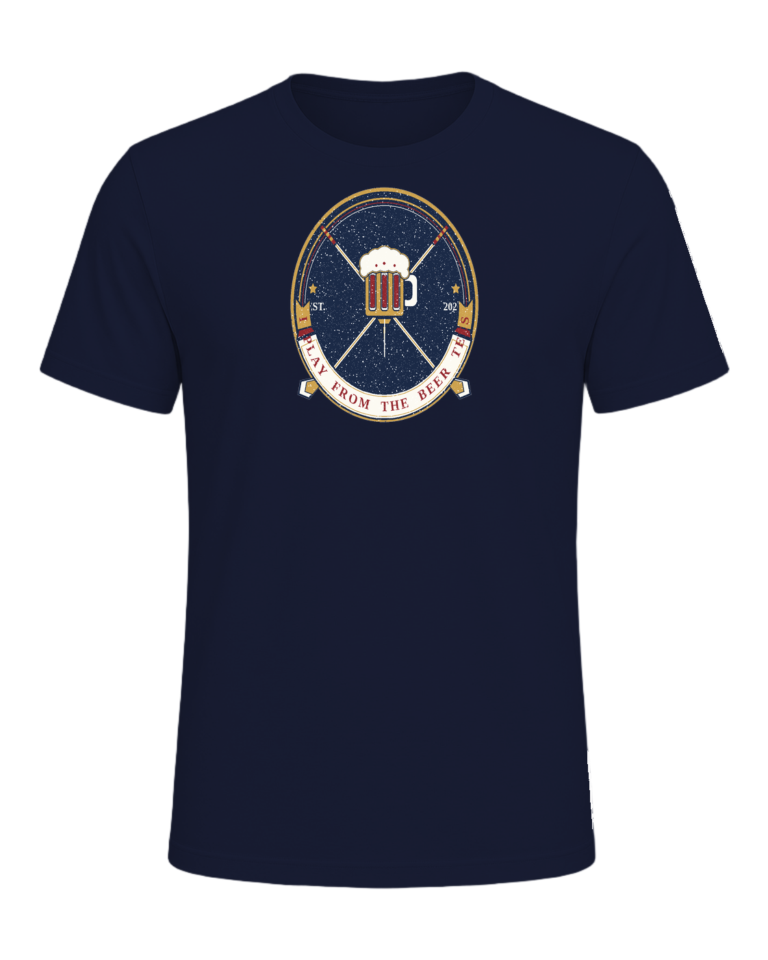 I PLAY FROM THE BEER TEES — Navy