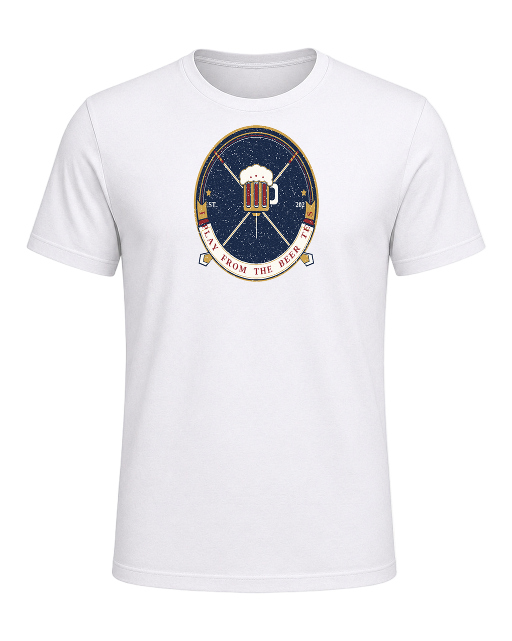 I PLAY FROM THE BEER TEES — White