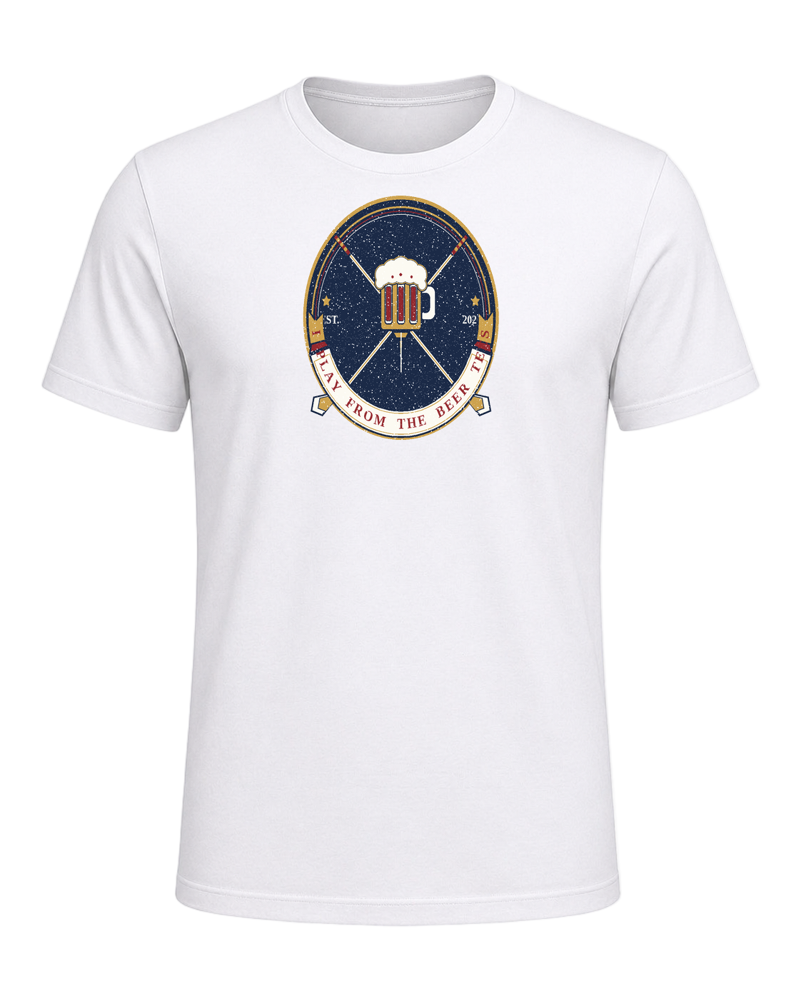 I PLAY FROM THE BEER TEES — White