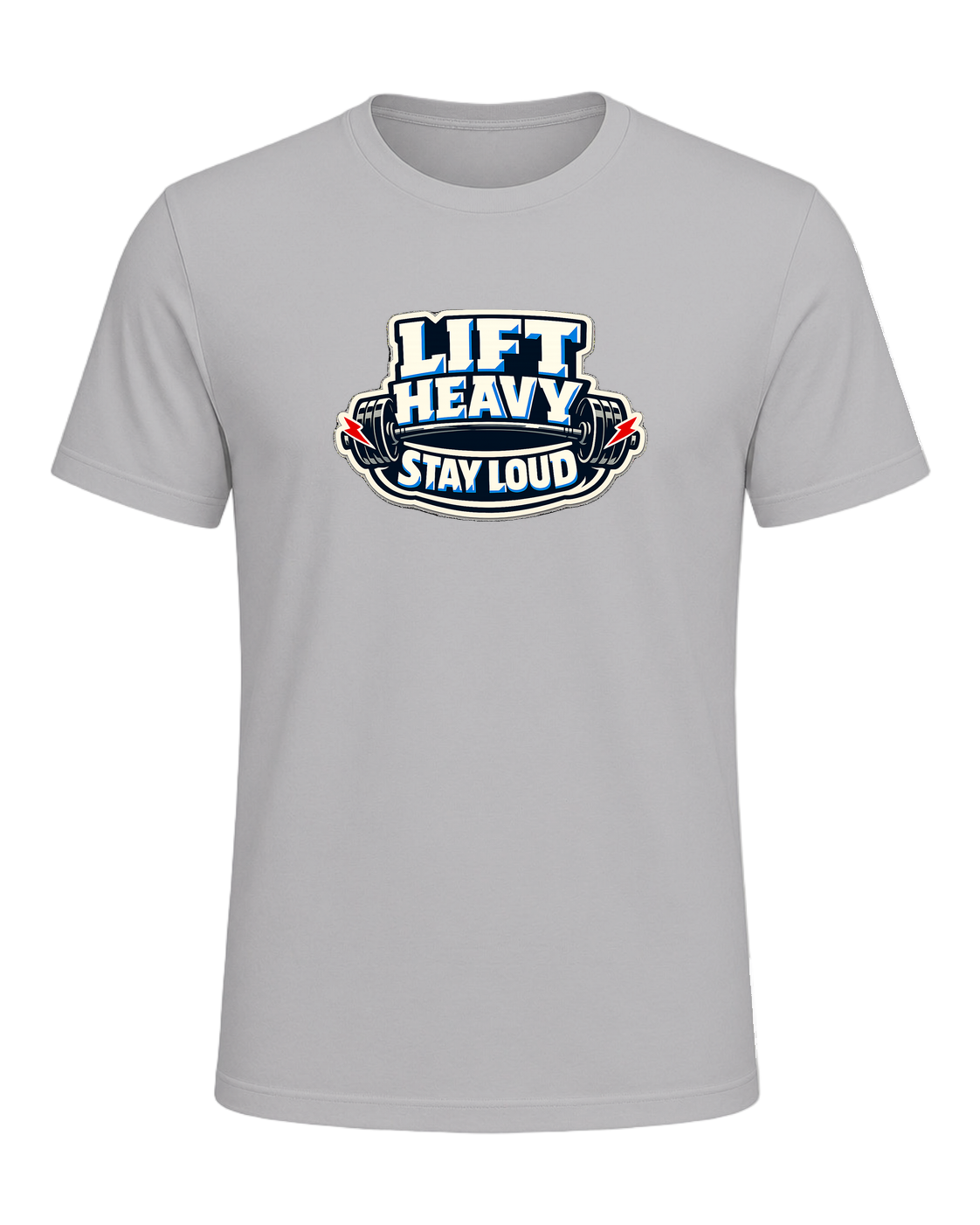 Lift Heavy Stay Loud Tee — Athletic Heather