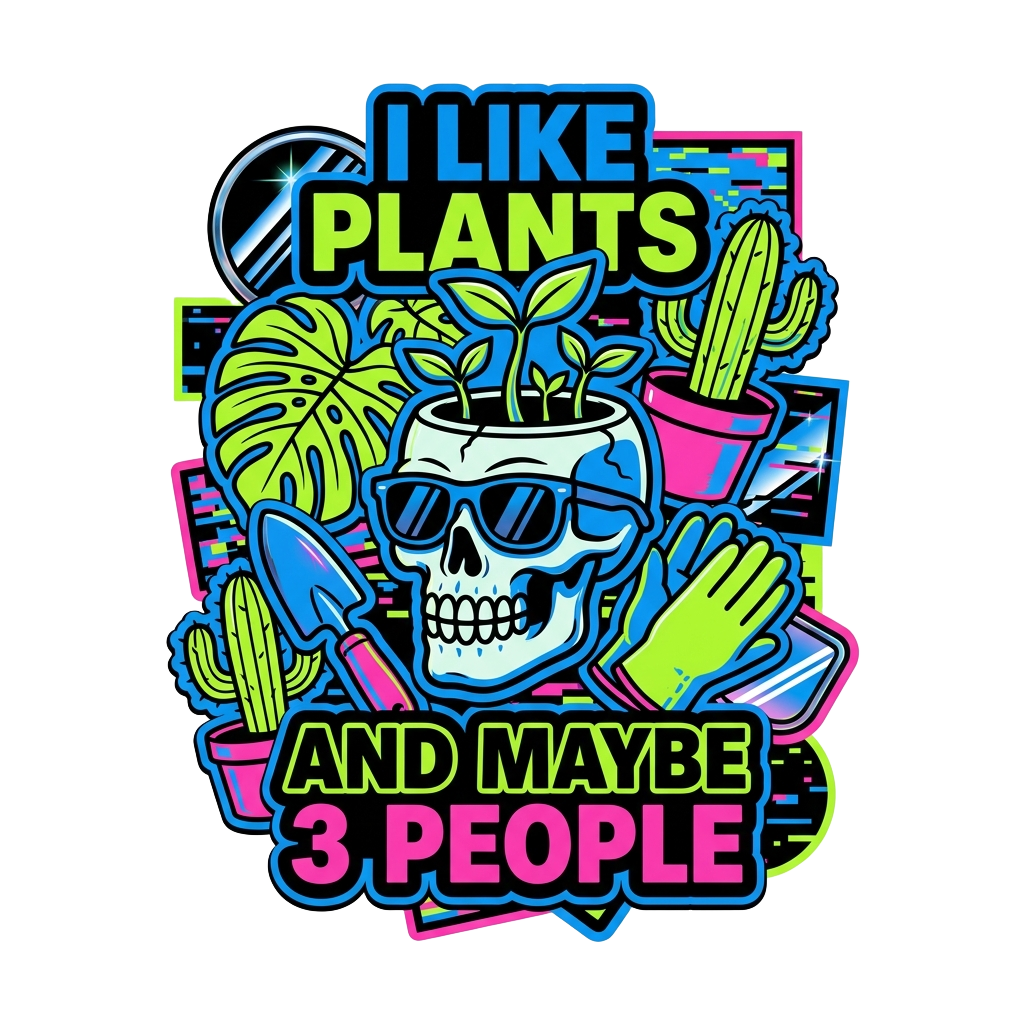 I LIKE PLANTS AND MAYBE 3 PEOPLE