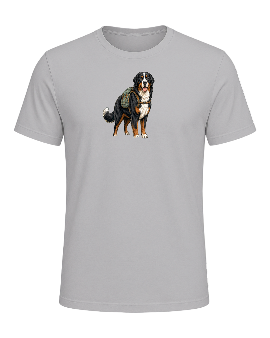Bernese Mountain Dog Hiking — Athletic Heather