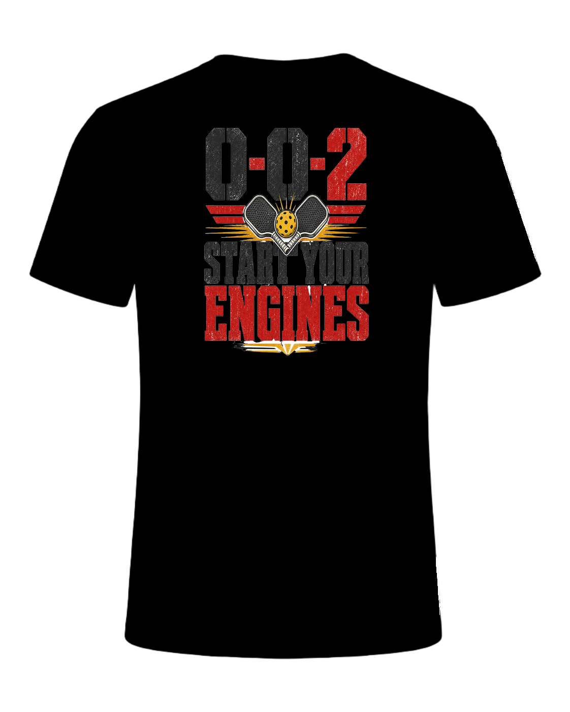 0-0-2 START YOUR ENGINES — Black