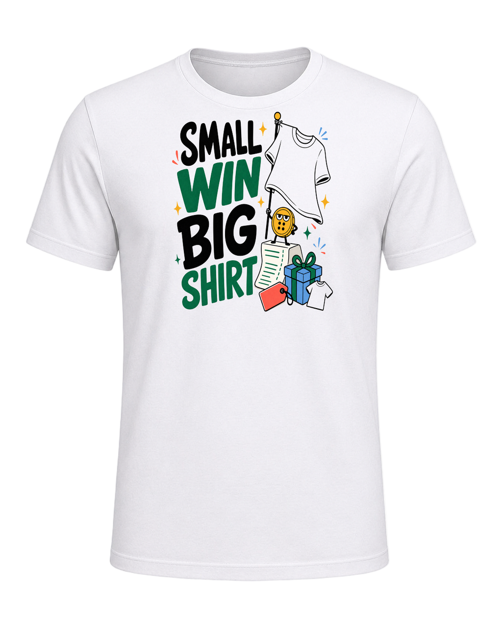 SMALL WIN BIG SHIRT — White