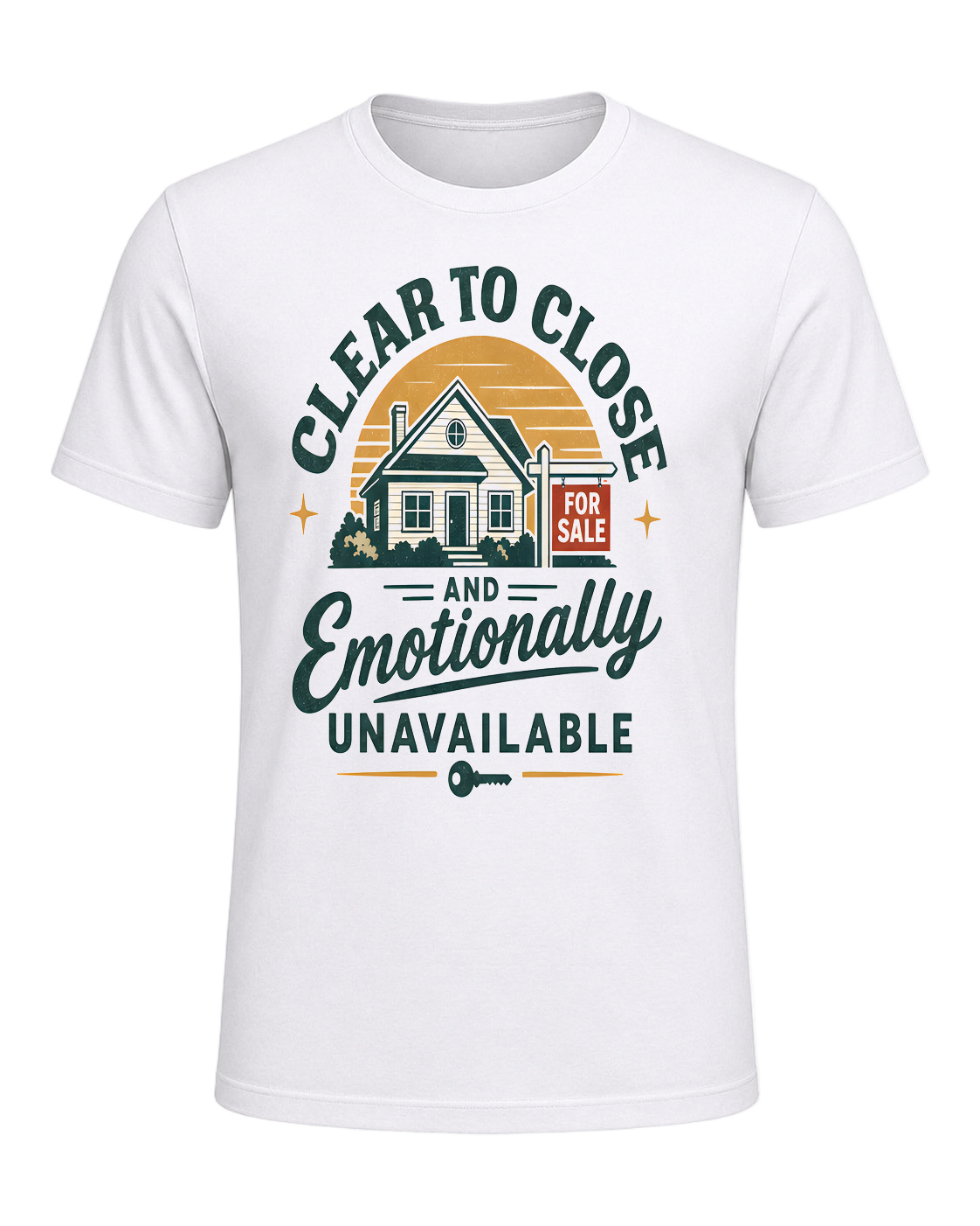 CLEAR TO CLOSE AND EMOTIONALLY UNAVAILABLE — White