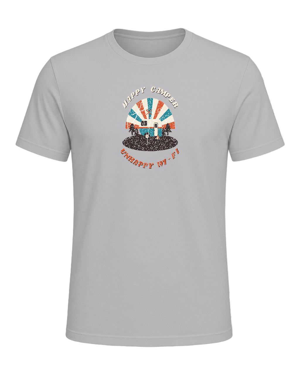 HAPPY CAMPER UNHAPPY WI-FI — Athletic Heather