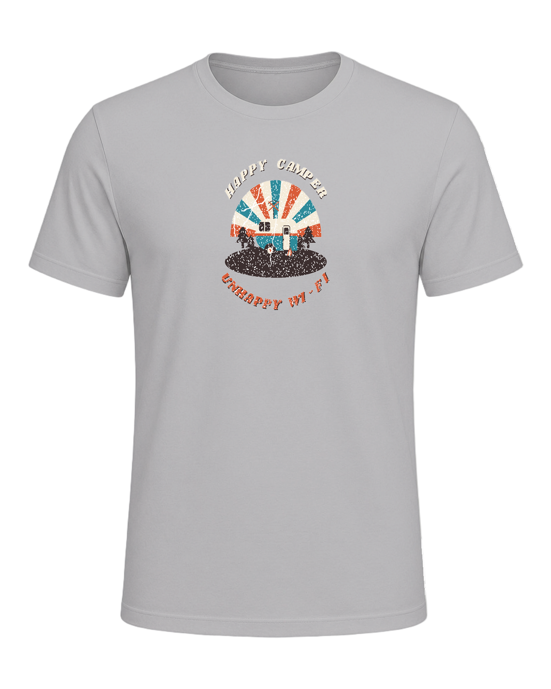 HAPPY CAMPER UNHAPPY WI-FI — Athletic Heather
