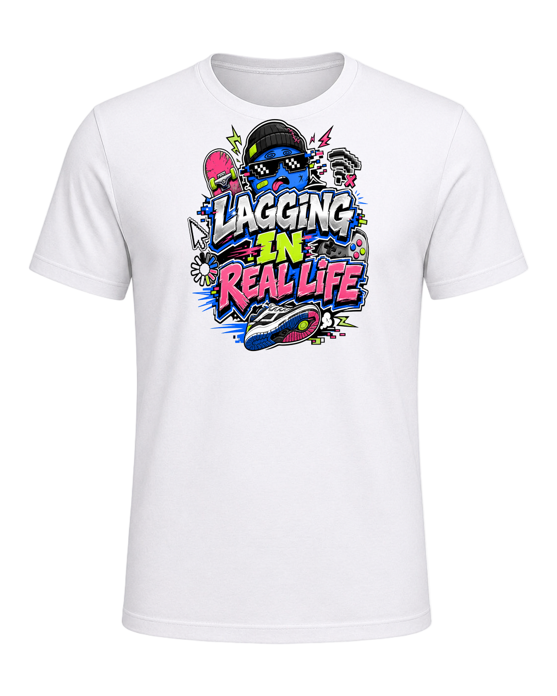 LAGGING IN REAL LIFE — White