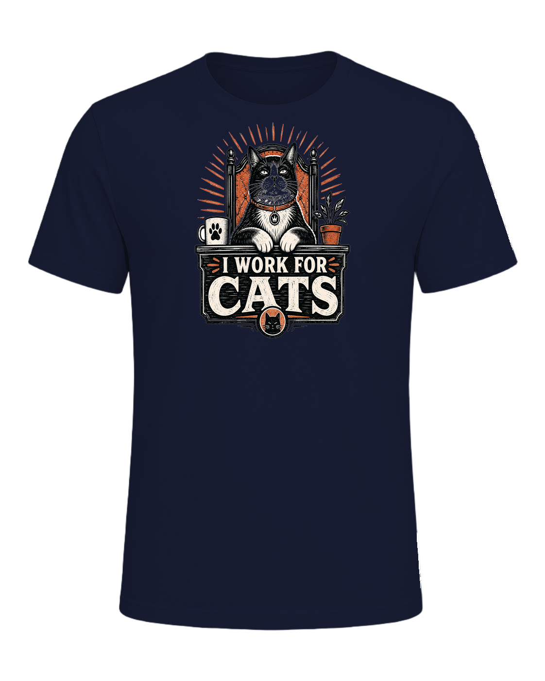 I WORK FOR CATS — Navy