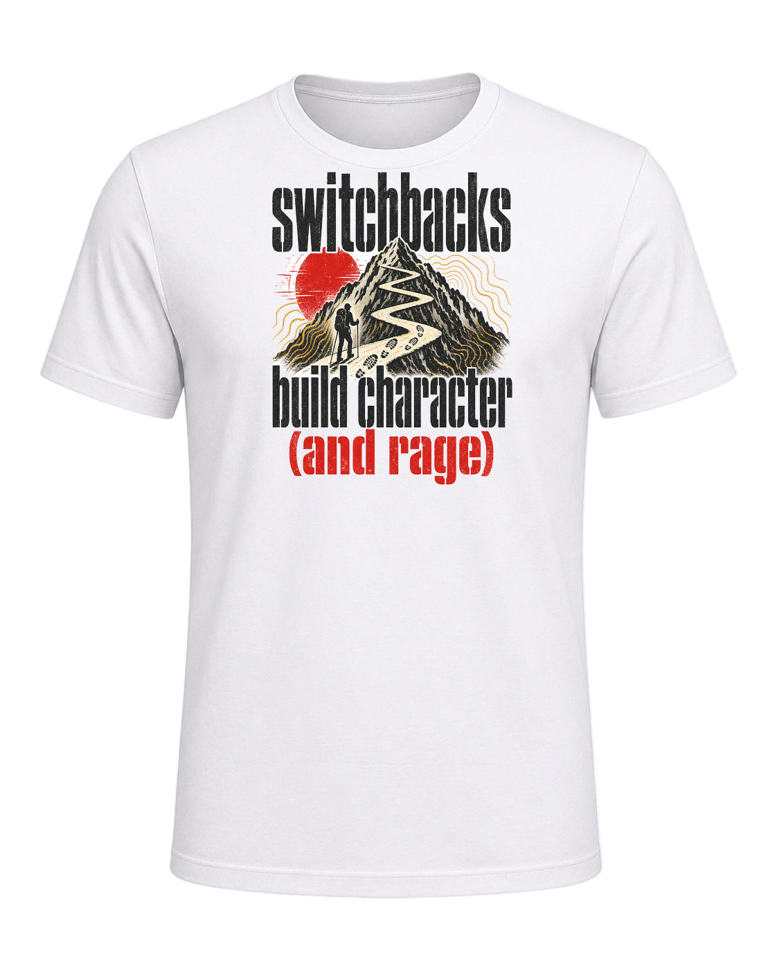 switchbacks build character (and rage) — White