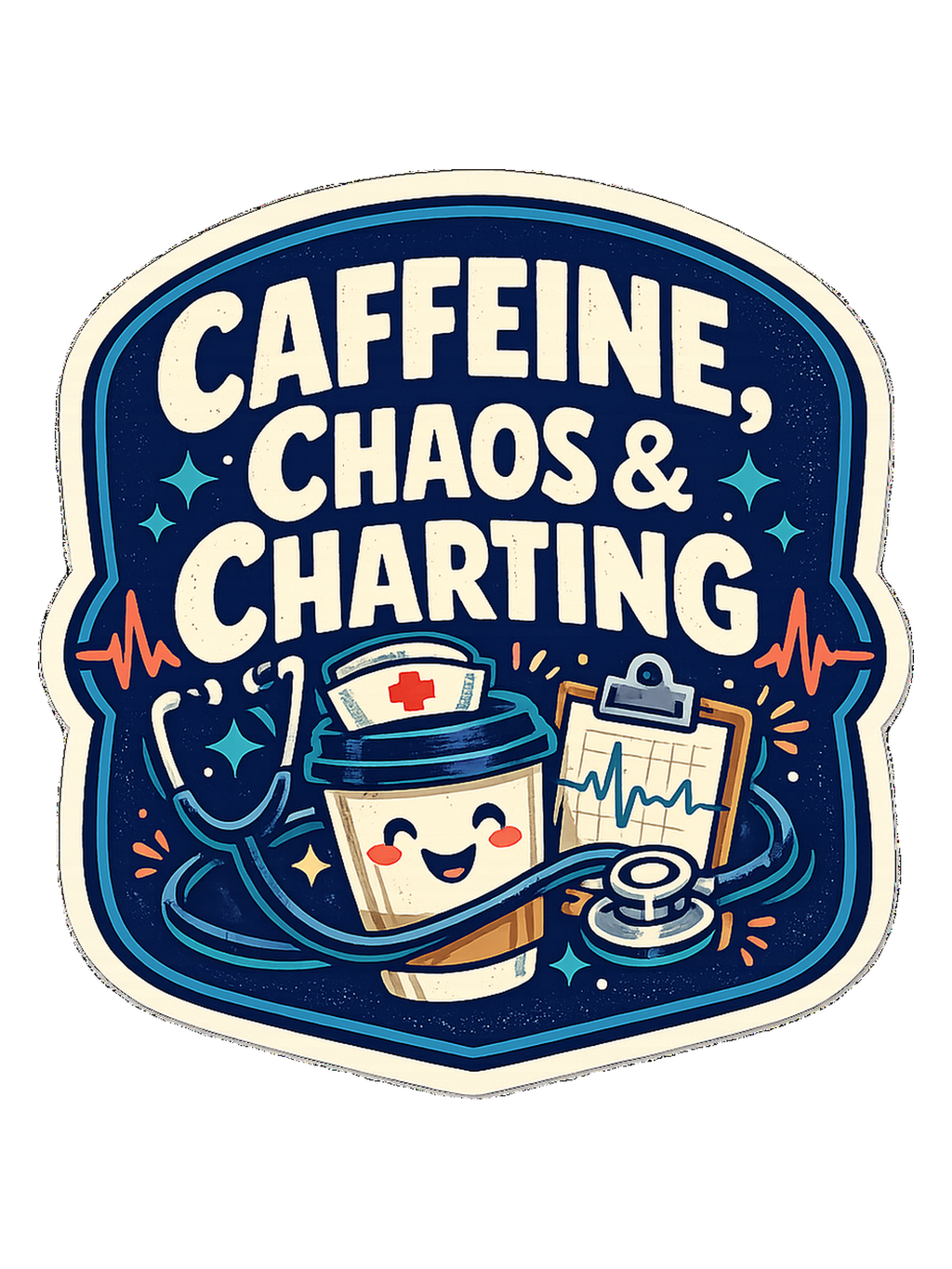 Caffeine, Chaos & Charting Tee